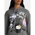 thumbnail image 4 of Hello Kitty and Friends Women's Halloween Graphic Pullover Hoodie Sweatshirt, Sizes XXS-XXL, 4 of 5
