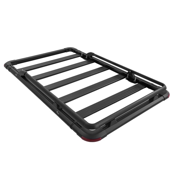 KFFKFF Roof Rack Cargo Basket, 64 x 39 x 4.53 in, Durable Roof Top Carrier with Extension, 200 lbs Load Capacity, Weather-Resistant Luggage Holder, Compatible with SUVs, Trucks, and Pickups
