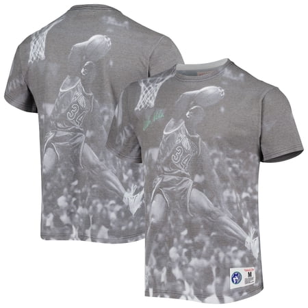 Men s Mitchell & Ness Isaiah Rider Heather Gray Minnesota Timberwolves Above The Rim T-Shirt