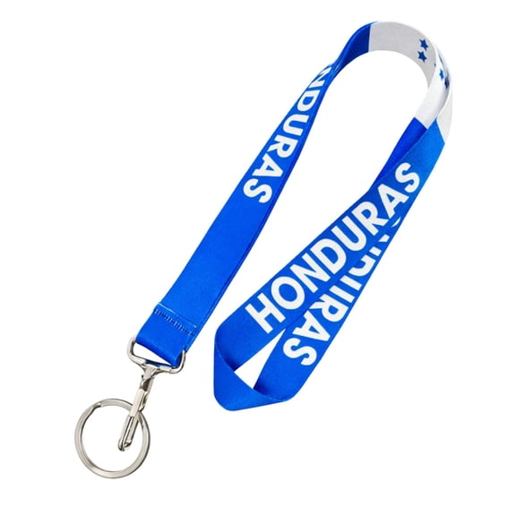 Honduras Flag Lanyard Keychain with Quick Release – Durable Neck Strap for Keys, Badges, and ID Cards: 1CT