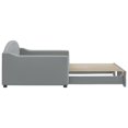 thumbnail image 2 of vidaXL Daybed with Trundle Light Grey 100x190 cm Fabric, 2 of 5