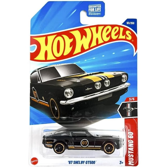 Vehículo de juguete fundido a presión Hot Wheels '67 Shelby GT500 a escala 1:64
