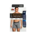 thumbnail image 3 of Fruit of the Loom Men's Crafted Comfort Boxer Briefs, 3-Pack, 3 of 16