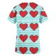 thumbnail image 4 of Mujeres de Manga Corta Tops Unisex Impresión V-Cuello Bolsillo Top para las Mujeres, Casual Enfermería Uniforme Blusa para el Uso Diario, 4 of 5
