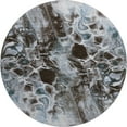 thumbnail image 2 of Addison Rugs Mayfield Premium Machine Washable Transitional Abstract Chocolate Round Rug, 8' x 8', 2 of 6