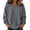 Gray, variant on yillto Womens Long Sleeve Crewneck Sweatshirts Plus Size Loose Casual Solid Color Sweatshirt S-5XL