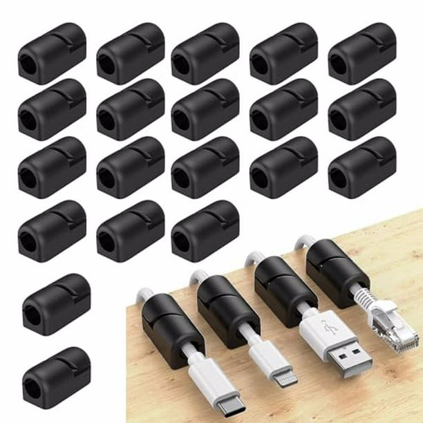 Organizador de cables Bearachild 20 unids/set Universal duradero a prueba de arañazos