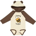 thumbnail image 3 of Inktastic I Belong to Jesus Boys or Girls Long Sleeve Baby Bodysuit, 3 of 5