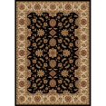 thumbnail image 1 of 1592-1012-BLACK Como Rectangular Black Traditional Italy Area Rug, 7 ft. 9 in. W x 11 ft. H, 1 of 1