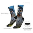 thumbnail image 4 of Picia Joyful Animated Bird Print Athletic Socks for Men & Women – Cushioned Moisture-Wicking Crew Socks for Sports, Running, and Training, Soft & Breathable Size 5-11, 4 of 6