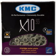 KMC Chain X10.93 10 Speed 1/2 x 11/128 in, 116 links Nickel Plated Bike Chain