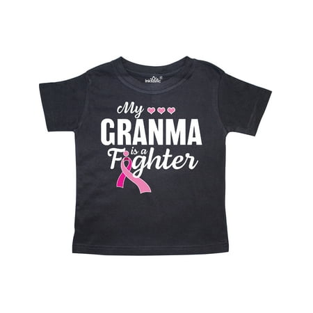 

Inktastic Breast Cancer Awareness My Granma is a Fighter Gift Toddler Boy or Toddler Girl T-Shirt