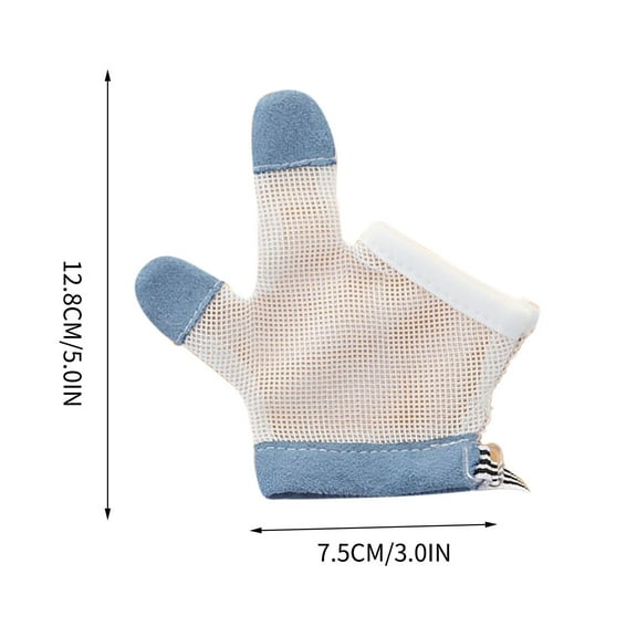 Rkxzt Thumb Sleeve Thumb Guard Gloves for Kids 1 Pair Stop Thumb Sucking and Nail Biting Habit Prevention Tools/Office|Cloth,Blue