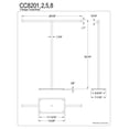 thumbnail image 4 of Kingston Brass CC8208 Claremont T-Shape Towel Rack, Satin Nickel, 4 of 4
