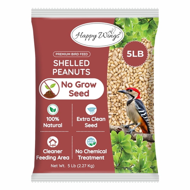 Alimento para aves Happy Wings: cacahuates pelados sin germinación 2.3 kg
