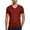 Red, variant on NinXxx Men's Solid French Crew Neck Short Sleeve Casual Top Khaki S
