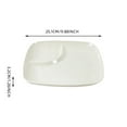 thumbnail image 3 of Commercial Grade Fast Food Trays Heat Imitation Porcelain Compartment Tableware for School and Unit Canteens Durable Restaurant Dinnerware, 3 of 4