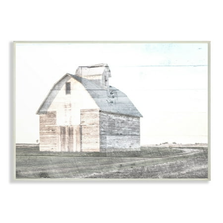 - The Stupell Home Decor Collection Rustic Bright White Barn in a Field Oversized Wall Plaque Art, 12.5 x 0.5 x 18.5