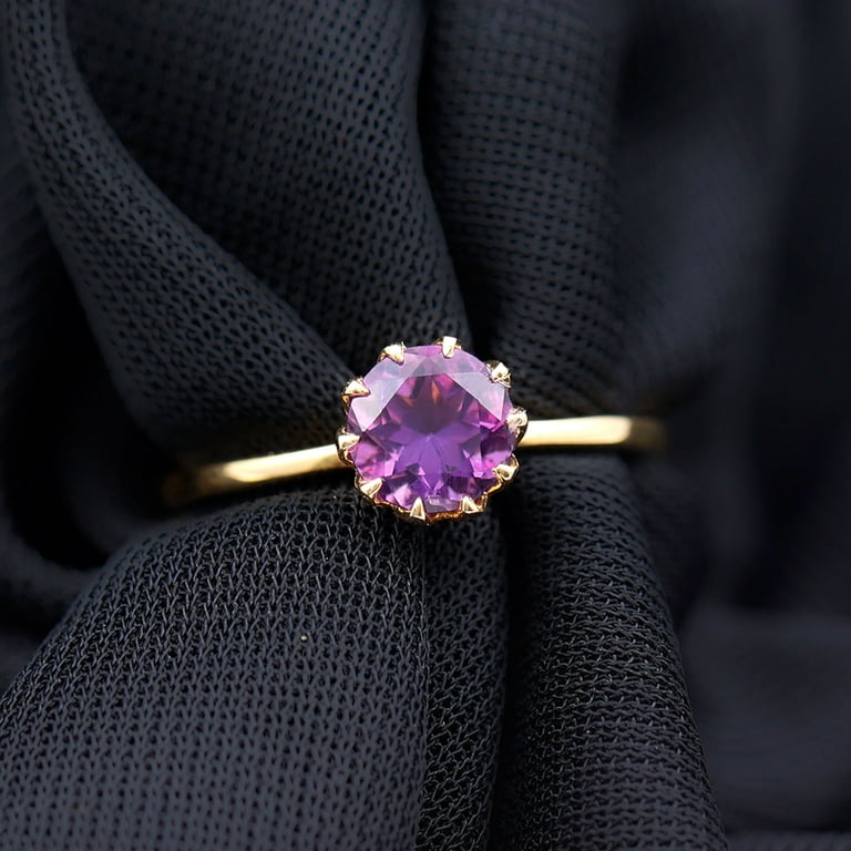 Walmart amethyst hotsell ring