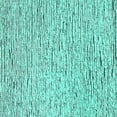 thumbnail image 1 of Ahgly Company Machine Washable Indoor Square Solid Turquoise Blue Modern Area Rugs, 8' Square, 1 of 4