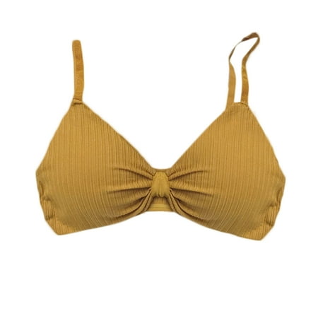 

HOTYA Young Teenager Soft Padded Cotton Breathable Training Bra Solid Color Student Gi