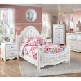 thumbnail image 3 of Signature Design by Ashley Exquisite Padded Poster Full Bed in White, 3 of 3