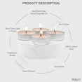 thumbnail image 5 of HOSLEY Vanilla Scented Tealight Candles, 120 Pack, 5 of 10