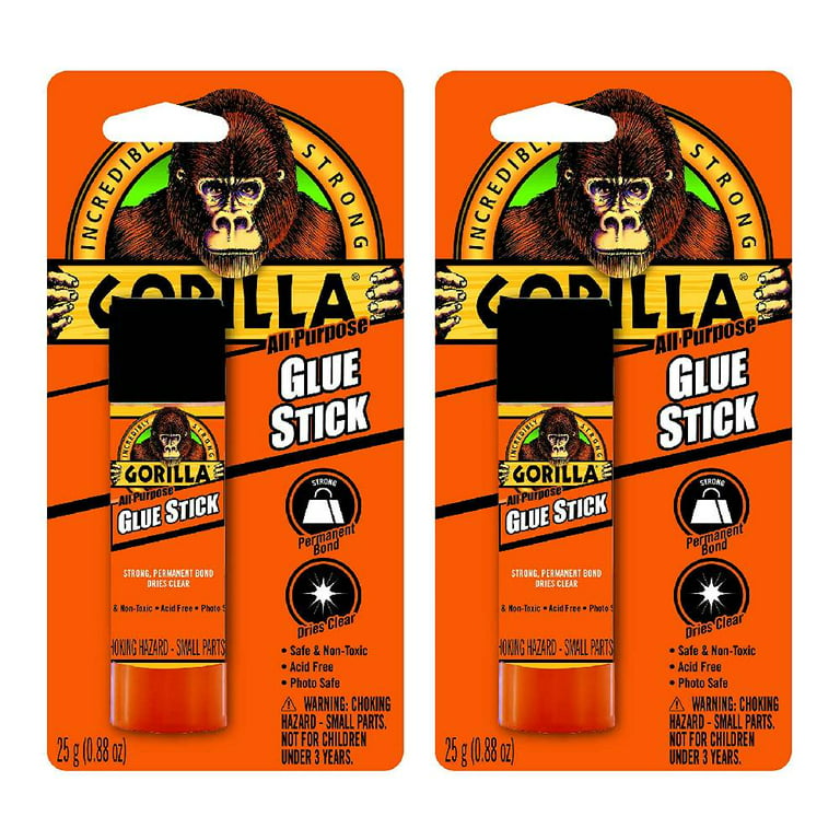 Gorilla Glue® School Glue Sticks, 0.21 oz/Stick, Dries Clear, 12 Sticks/Box  (GOR2605208BX)