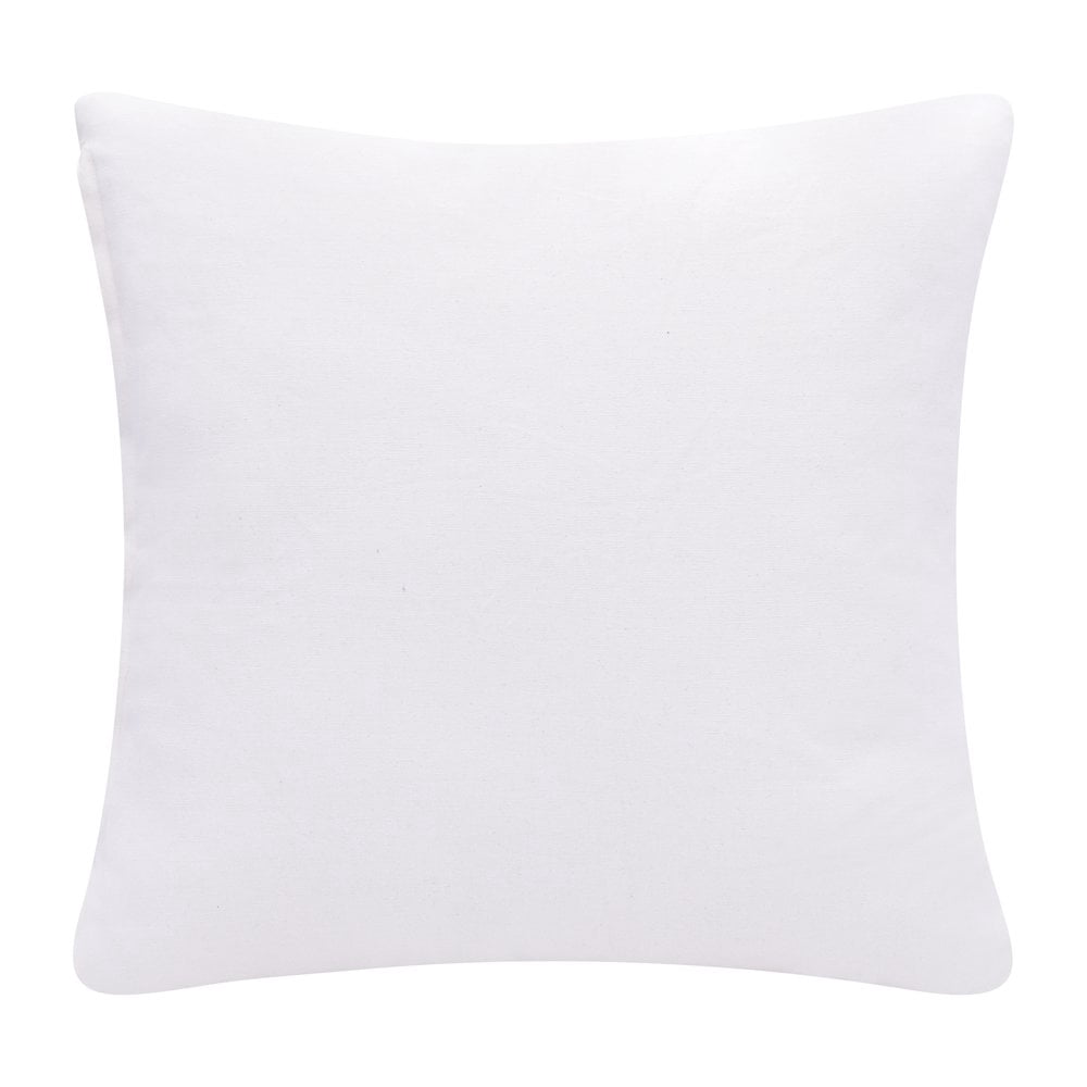 LR Home Stacy Garcia Cotton Blend Poly Filled Pillow in Black/White, 20" x 20"