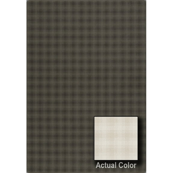 Milliken Imagine Area Rug HICKORY RUN Hickory Run Chalkware Rows Plaid 7' 8" x 10' 9" Rectangle
