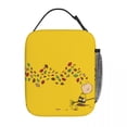 thumbnail image 5 of Bolsa de almuerzo con aislamiento térmico personalizada con diseño de Charlie Brown y hojas rastrilladas, lonchera reutilizable para mujeres, bolsas de mano para guardar alimentos para niños, 5 of 5