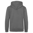 thumbnail image 2 of Awdis - Sudadera con capucha y cremallera Modelo Varsity hombre/caballero - Gym/Correr/Deporte (Carbón/Negro), 2 of 2