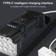 thumbnail image 3 of Luces delanteras y traseras para bicicleta, 12 luces giratorias de 360 ​​grados, 1200 mAh, para ciclismo nocturno, 3 of 4
