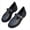 Black, variant on Women's Leather Mary Jane Shoes T-Strap Chunky Platform Loafers Low Heel Non-Slip Casual Oxfords All-Day Comfort School & Work Shoes