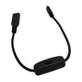 thumbnail image 2 of Type C Extension Cord with Power Switches 30cm USB C Power Extension Cable with Switches PVC Cord for Tablets & Smartphones, 2 of 7