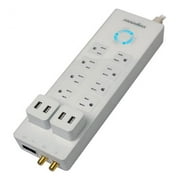 Parasurtenseur Panamax Power360 8-Outlet 4 Ports USB (Blanc)