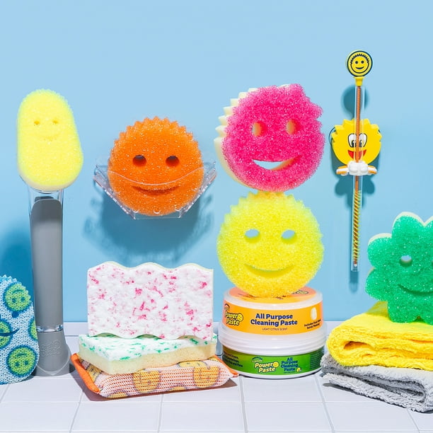 Scrub Daddy Citrus Scent Cleaner, Power Sponge with Polish Paste