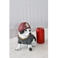 thumbnail image 3 of Nifao French Bulldog with A Pirate Hat Resin Statue – Home Decor Sculpture, 8"L x 5"W x 8"H, 3 of 10