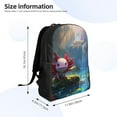 thumbnail image 4 of Easygd Pond Cute Axolotl Versatile and Stylish Backpack: Comfort, Storage, and Durability for College,Work, Travel, and Everyday Use, 4 of 8
