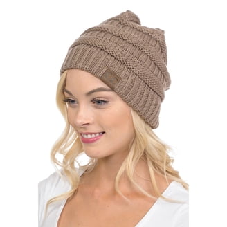 Trendy Warm Chunky Soft Stretch Cable Knit Slouchy Beanie  display picture 2