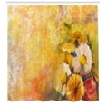 thumbnail image 3 of Ambesonne Yellow Flower Shower Curtain, Rose Painting, 69"Wx75"L, Mustard Orange, 3 of 3