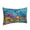 thumbnail image 2 of Balery Sea World Bedding Queen Pillow Cases - Envelope Closure - Soft Brushed Microfiber Fabric - Shrinkage and Fade Resistant Pillow Cases-20"x30", 2 of 9
