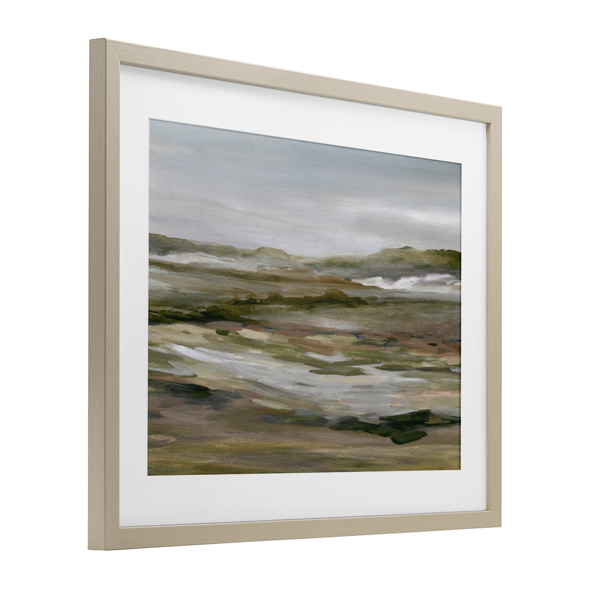 Stupell Industries Natural Meadow Abstract Horizon Birch Framed Print Under Glass, design by Carol Robinson