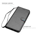 thumbnail image 5 of Wallet Case for Samsung Galaxy S21 Plus 5G, for Galaxy S21 Plus Case 6.7", Takfox PU Leather Credit Holder Folio Flip Magnetic Closure Kickstand Protective Phone Cover & Lanyard - Black, 5 of 6