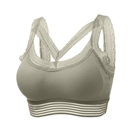 

Women Anti-Slip Thread Wrapped Chest Back Bra Comfortable Lace Bra Ladies Bralette Fitness Everyday Lingerie