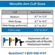 Microlife Replacement Blood Pressure Cuff – Extra Large (12.6 in - 20.5 in)