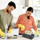 thumbnail image 4 of Paños de limpieza de microfibra multiusos | Toallitas para cocina y muebles de 20 x 20 cm a 28 x 28 cm | Toallas absorbentes reutilizables para vidrio, estufa y refrigerador, 4 of 7