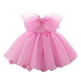 thumbnail image 4 of HUANBAI Girls Party Dress Elegant Embroidered Tutu Gown For Birthday Performance Flower Girl Formal Attire Girls Dress Sweet 9-12 Months, 4 of 9