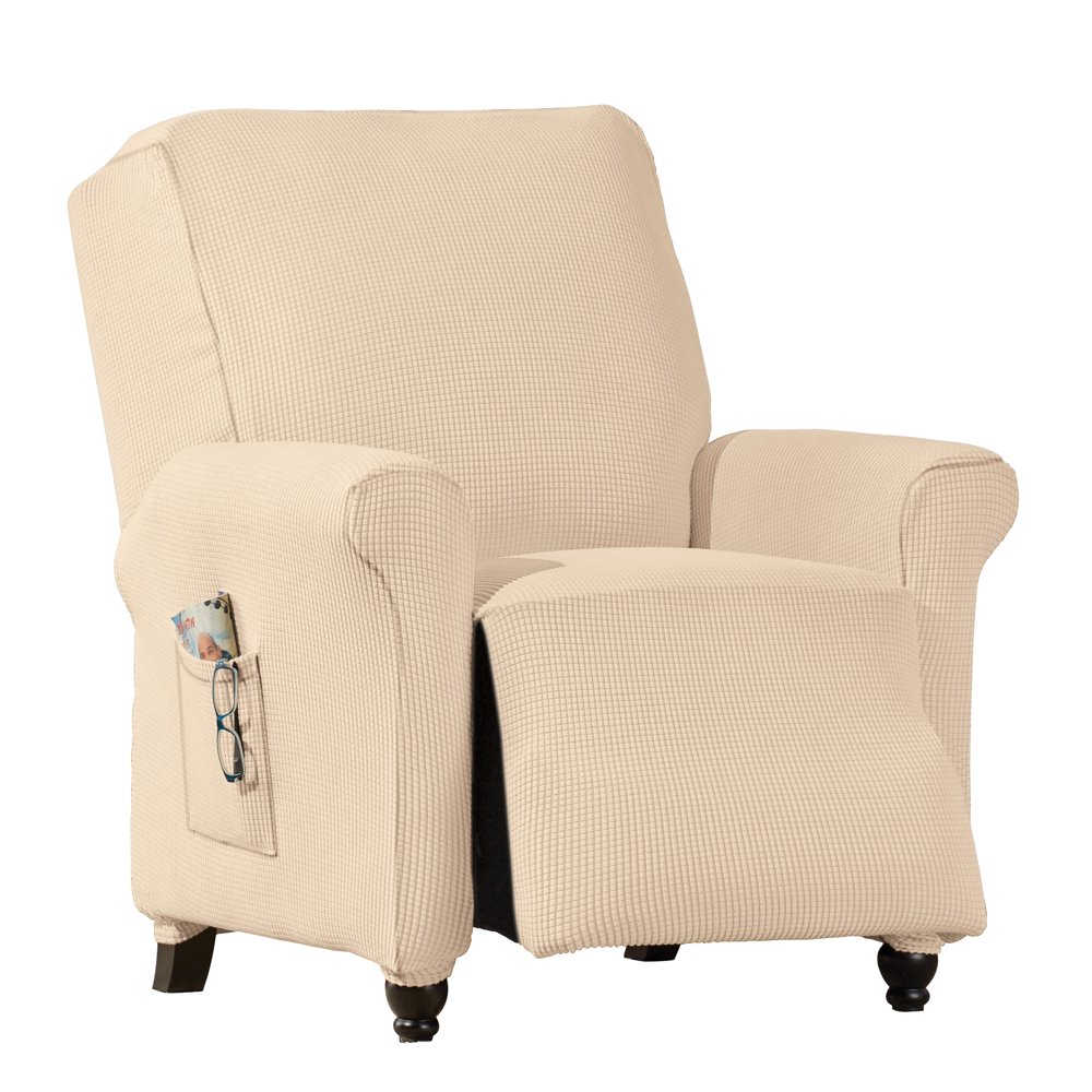 Harrington Full Coverage WaffleTextured Stretch Furniture Slipcover