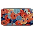 thumbnail image 2 of Qinduosi Vintage Floral Front Door Mat Welcome Mat, Non-Slip&amp;Absorbent Indoor Door Mats, Durable Rubber Backing Floor Doormat for Entryway, Patio, Porch, Orange Blue 19.68*39.37 in, 2 of 6